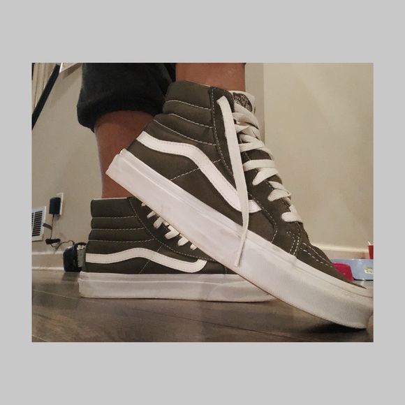 dark green vans high tops